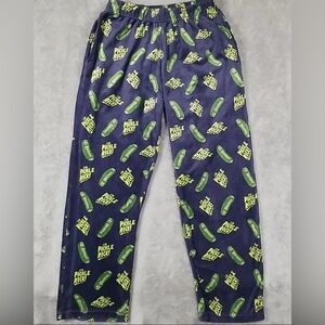 Aeropostale I’m Pickle Rick Print Fleece PJ pants w/pockets - Size L
